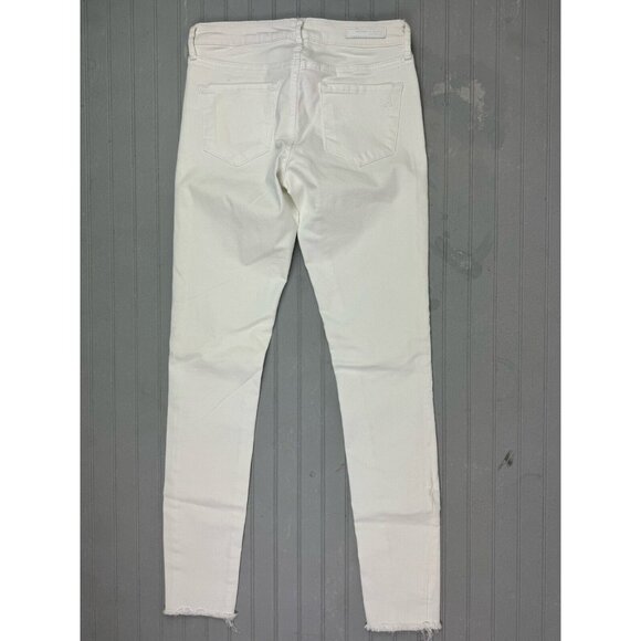Articles Of Society Size 24 Womens Jeans Low Rise Skinny Raw Hem White S… - Picture 4 of 5